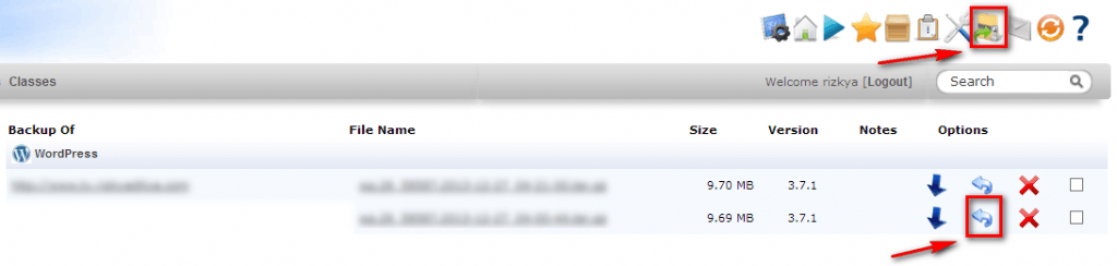 Cara Restore Data Backup Dari Softaculous-1