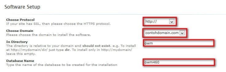 Install Open Web Messenger Melalui Softacolous-2