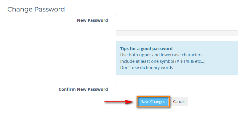Change password PNG. Client password