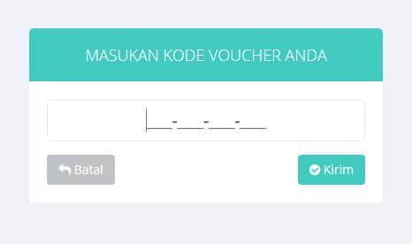 Masukan Kode Voucher
