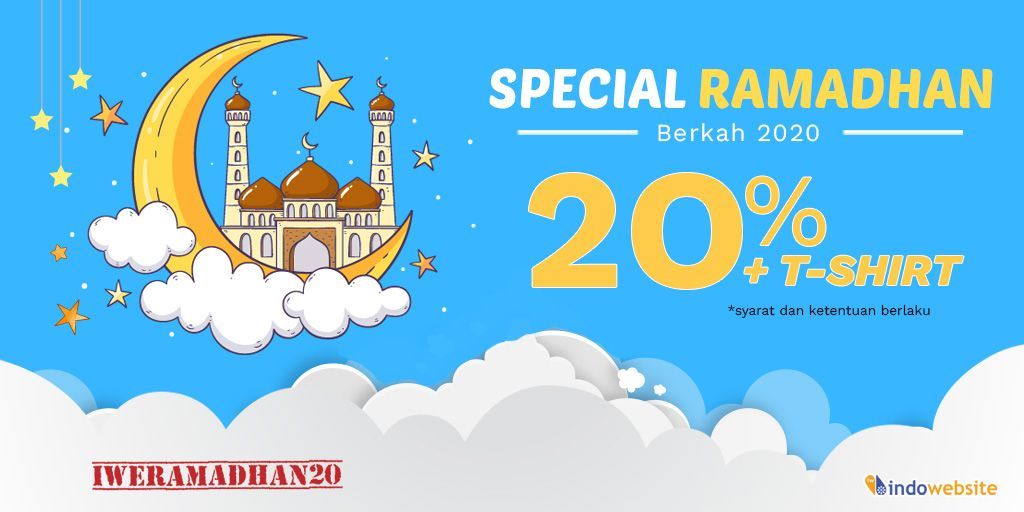 Promo Ramadan 2020, Dapatkan Diskon 20% dan T-shirt Spesial