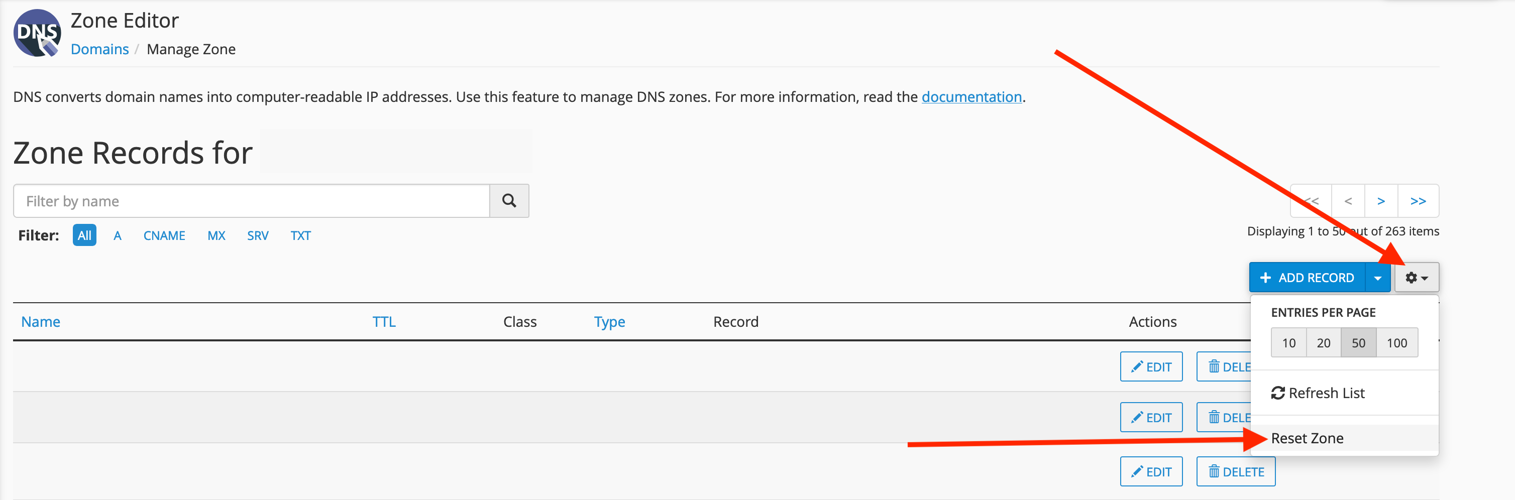 Как изменить dns в cpanel