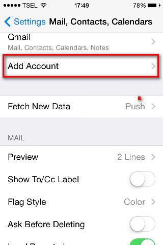 Setting Email Pada iPhone-2