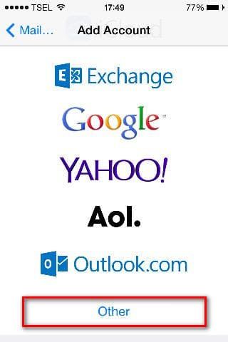 Setting Email Pada iPhone-3