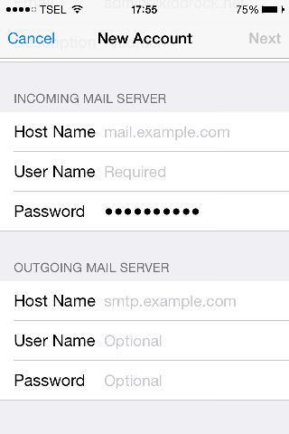 Setting Email Pada iPhone-5