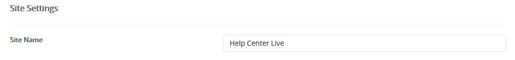 Site Settings Help Center Live