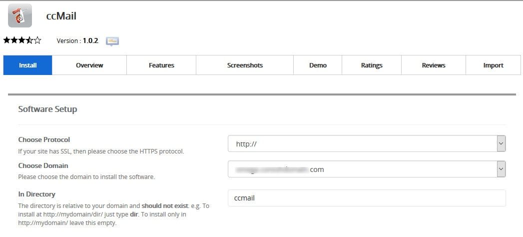 Software Setup CCMAIL