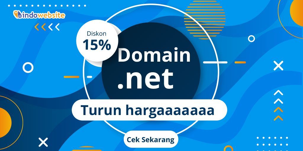 Promo Domain .NET Diskon 15%