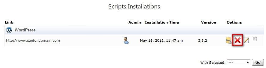 Uninstall CMS