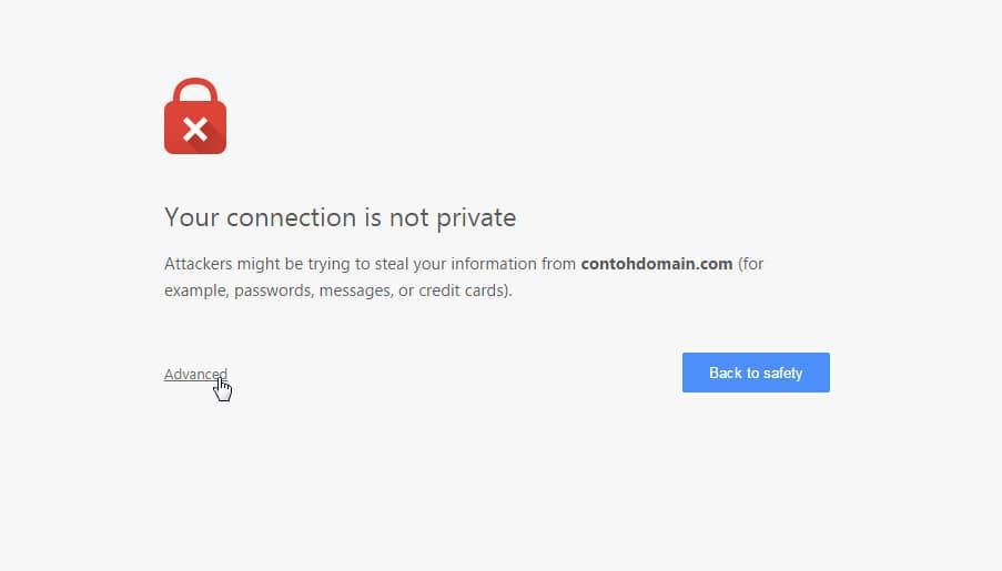 Error https Chrome versi terbaru