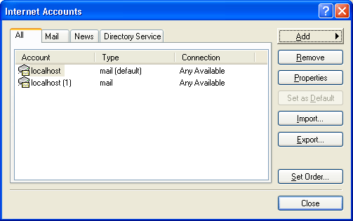 Setting Akun Outlook Express