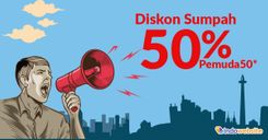 DISKON 50% Di Hari Sumpah Pemuda