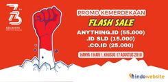 Flash Sale domain .ID Cuma 15.000!