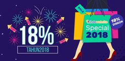 DISKON SPESIAL TAHUN BARU, 18%!